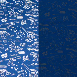 Swafing - Softshell - Reflecterend  - Dinosaur - Blue