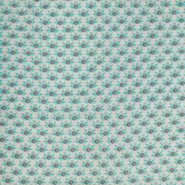 woven viscose | flowers - small - mint | Swafing