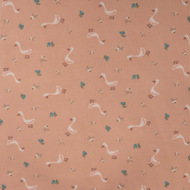 Qjutie - Wafelprint - Goose   - Blush