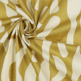 Cotton Voile Abstract - Yellow