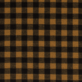 Heavy Knit  Check - Camel