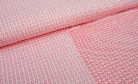 katoen viscose | geo ovaal | roze