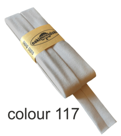 Tricot biaisband | Lichtgrijs  | col. 117