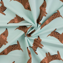 French Terry - Print -  Dogs  - Mint
