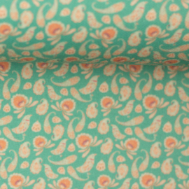 Swafing Viscose - Paisley Bird by Jolijou  - Mint