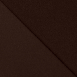tricot French Terry brushed - Dark Brown  - 580