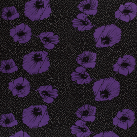 Jacquard - Flower  - Purple