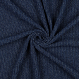 Denim Structured   - Dark  Blue