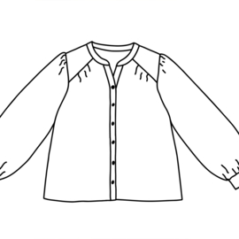 Atelier Jupe -  Atelier Jupe -  Alexa Blouse   -  Paper Pattern   - Ned - Eng - Fr.