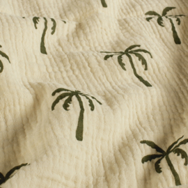 Double Gauze - Palm Trees - Sand