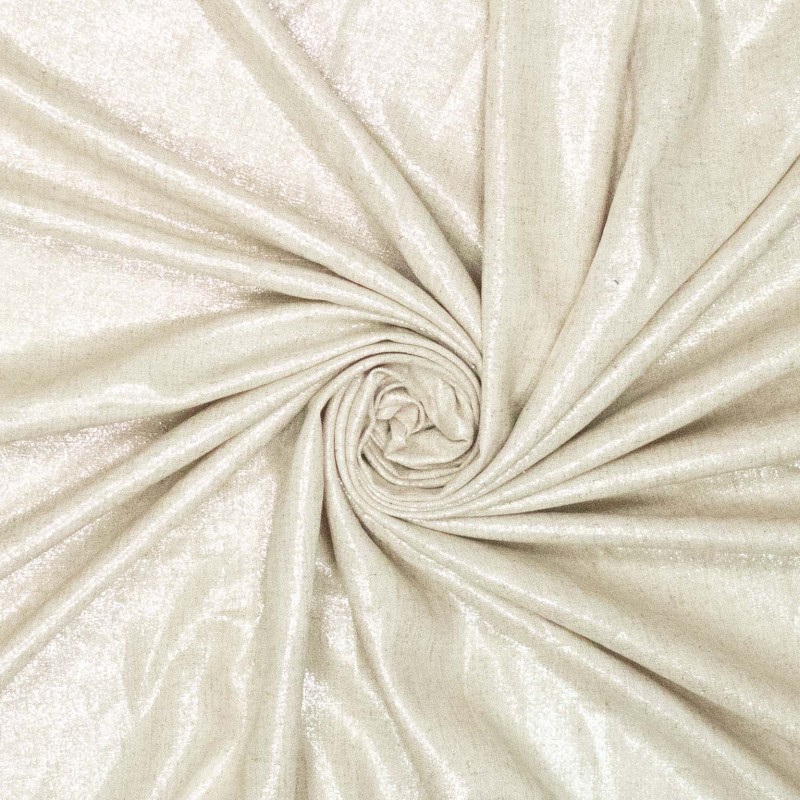 Fibremood editie 34 -  Viscose Linnen Glitter   - Silver  - Tesni Mimi