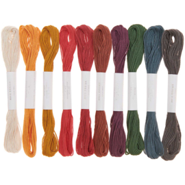 Rico Design - Borduurgaren Set - 10 Bosjes  - Earthy Colors