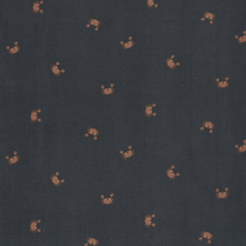 Double Gauze - Crabs  - Dark Blue