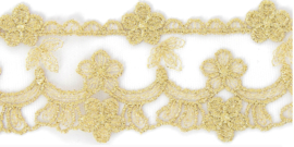 Kant - Bloemenrand -60 mm - Gold