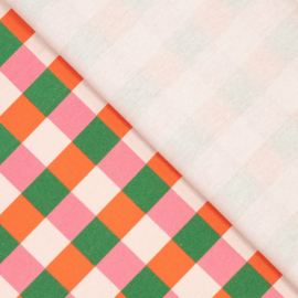 Decostof  - Canvas Katoen -  Blocks - Christmas