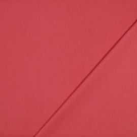 Verhees textiles - Poplin - Katoen Unikleur  - 087 - Dark Coral