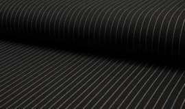 jersey pin stripe | WI9714-069 | zwart