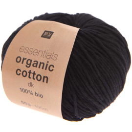 Rico Design - Essentials - Organic Cotton dk - Black 020