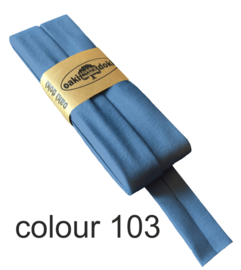 tricot biaisband | jeansblauw | col. 103