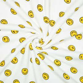 Badstof - Smiley - Wit