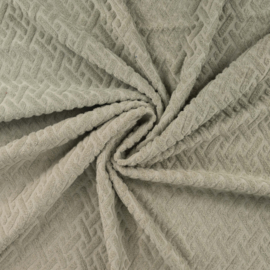 Qjutie - Badstof Stretch - Jacquard -  Graphic -  Khaki