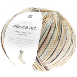 Rico Design - Socks - Alpaca Art 4 ply - Poudre 001