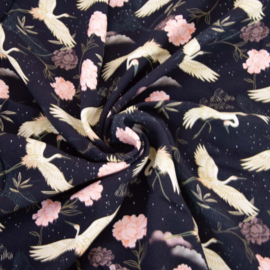 Katia Fabrics - Ecovero viscose - Black Heron Sakura