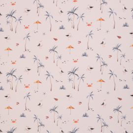 Swafing - Tricot Jersey   - Beach Animals - Off White