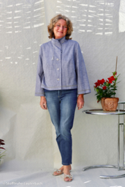 Swafing Katoen - Linnenlook - Sanna - Light  Blue