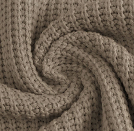 Cotton Knitted Cable |   Taupe