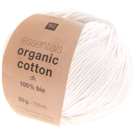 Rico Design - Essentials - Organic Cotton dk - White 001
