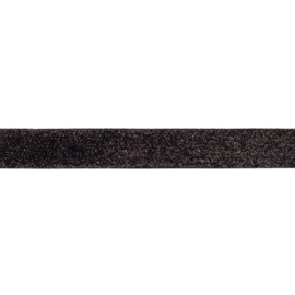 Glitterband - 25 mm - Zwart