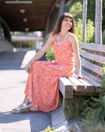 Swafing - Viscose - Zebra Jungle  - by Bienvenido Colorido - Coral