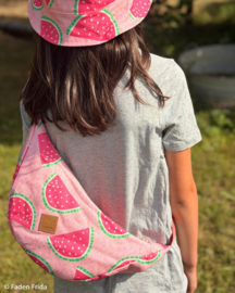 Swafing Katoen - Canvas Soepel   - Jumble & Zest by Bienvenido Colorido - Melon Pink