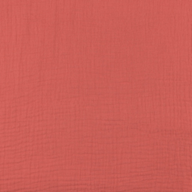 Double Gauze Organic  | Baby Cotton   |  Coral 018