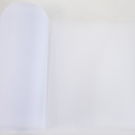 Katia Fabrics - Happy Tule - Rol 15 cm x 20 meter - White 01