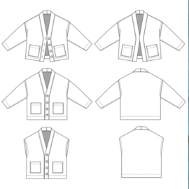 Ikatee | Macao -  Jacket - Dames - 32/52 - Paper Sewing Pattern