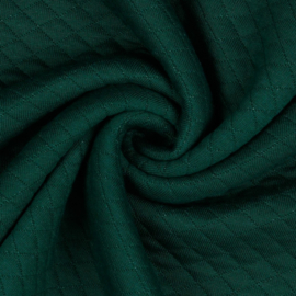 Tricot uni - Wafel - Quilt - Verhees Textiles | Dark Green 032