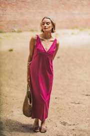 Fibremood  39  -  Viscose Polyester Elasthan - Soft Twill     - Berry - Laleh