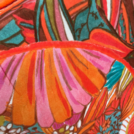 Roeqiya Fris - Viscose  -  Flowers    - Pareo Panel - 1.45 x 1.45