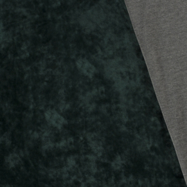 Heavy Velvet Knitted - Dark Green