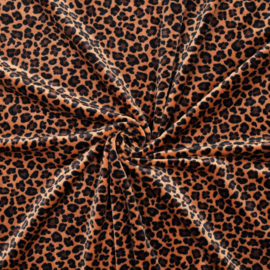 Verhees - Velours Stretch - Leopard   -  Caramel Black