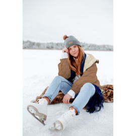 Stepped - Fur - Doublesided - Navy