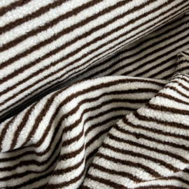 Teddy -  Lines   - Ecru Dark Brown