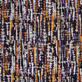 Viscose Twill - Waterpainted Stripes -  Dark Green