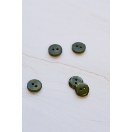 Mind the Maker | 2 - hole Corozo Button - 11 mm - Khaki
