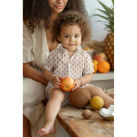 Verhees Textiles - Double Gauze Organic - Bohemian  -  Natural
