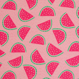 Swafing Katoen - Canvas Soepel   - Jumble & Zest by Bienvenido Colorido - Melon Pink