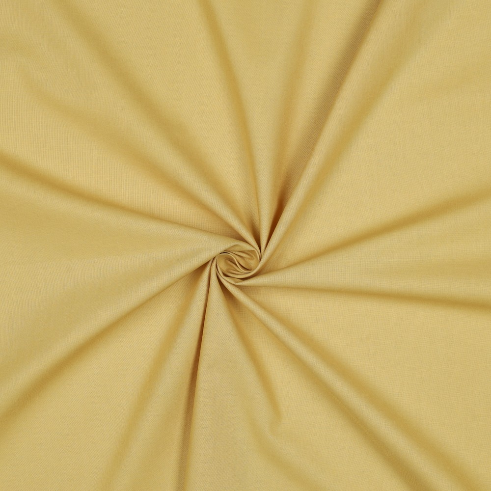 Verhees textiles - Poplin - Katoen uni - Light Mustard 099