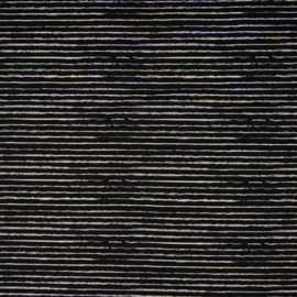 Katoen |Stripe - Black - White